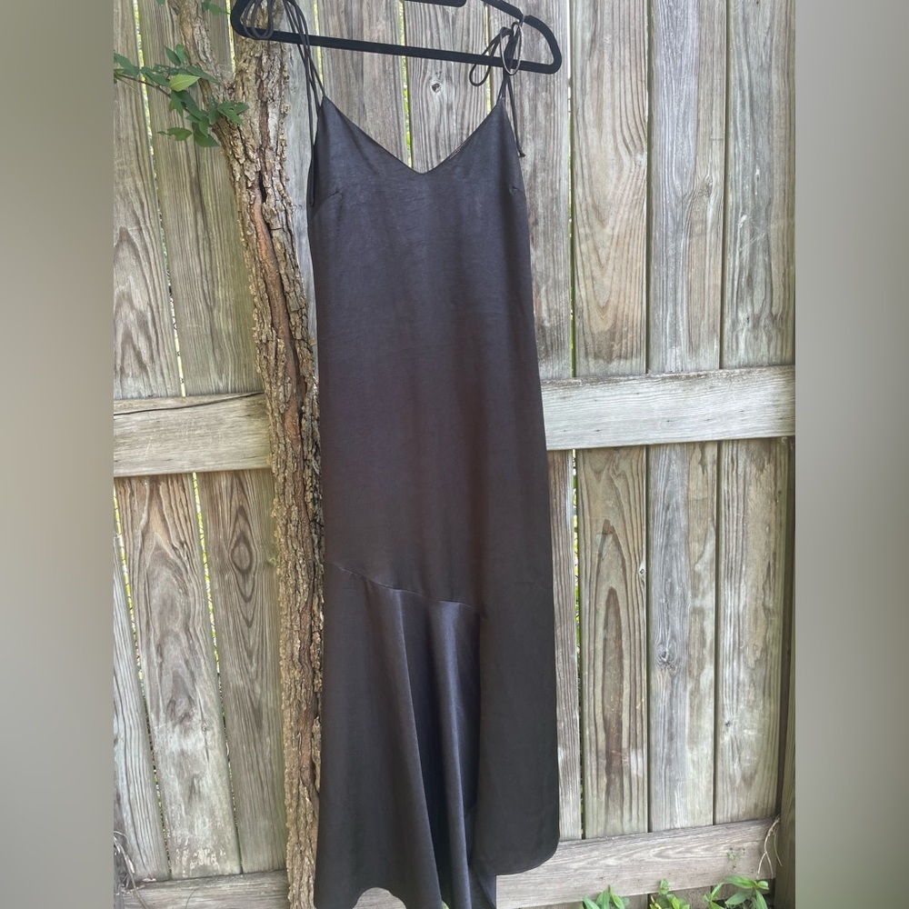 Cotton Candy Black Satin‎ Dress